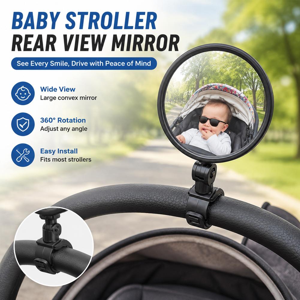 Mountain Biking Kids - 2Pcs Bike Mirror Adjustable Handlebar Rear