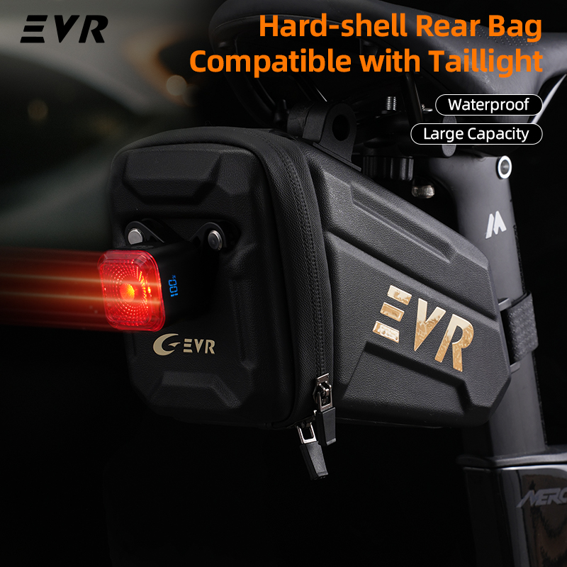 Mountain Biking Fanny Pack - EVR Bicycle Tail Bag 1.25L Rear