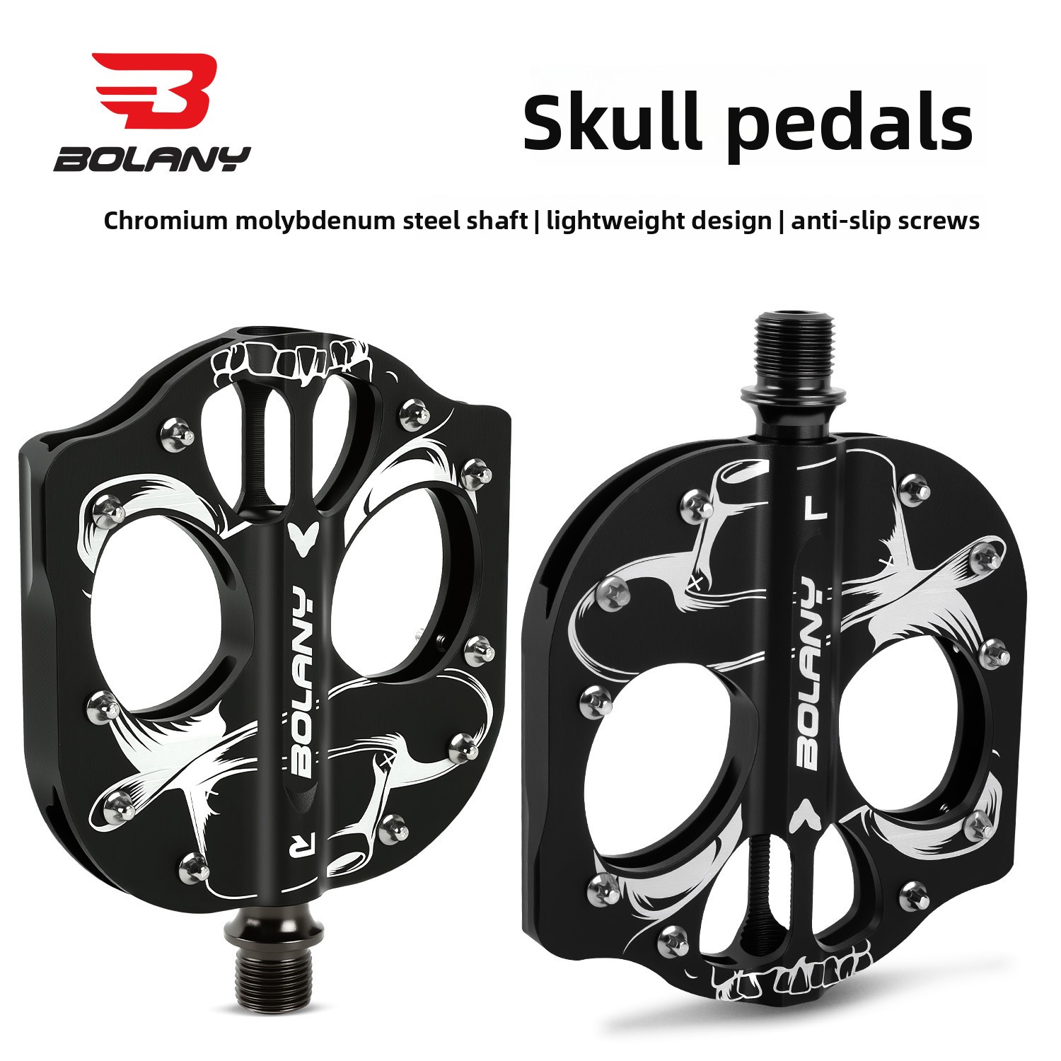 Pedal Platform Flat - BOLANY Mountain Bike Pedals Aluminum Alloy