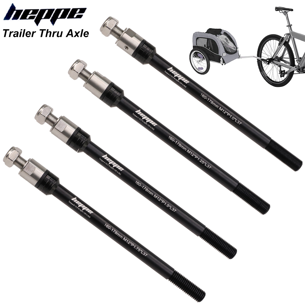 Mountain Biking Kids - HEPPE Bicycle Trailer Thru Axle Cargo