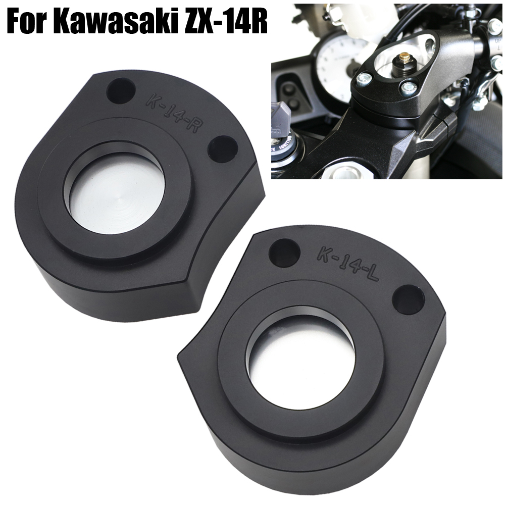 Handlebar Riser Stem - 2PCS ZX14R 2018 Motorcycle HandleBar Handle