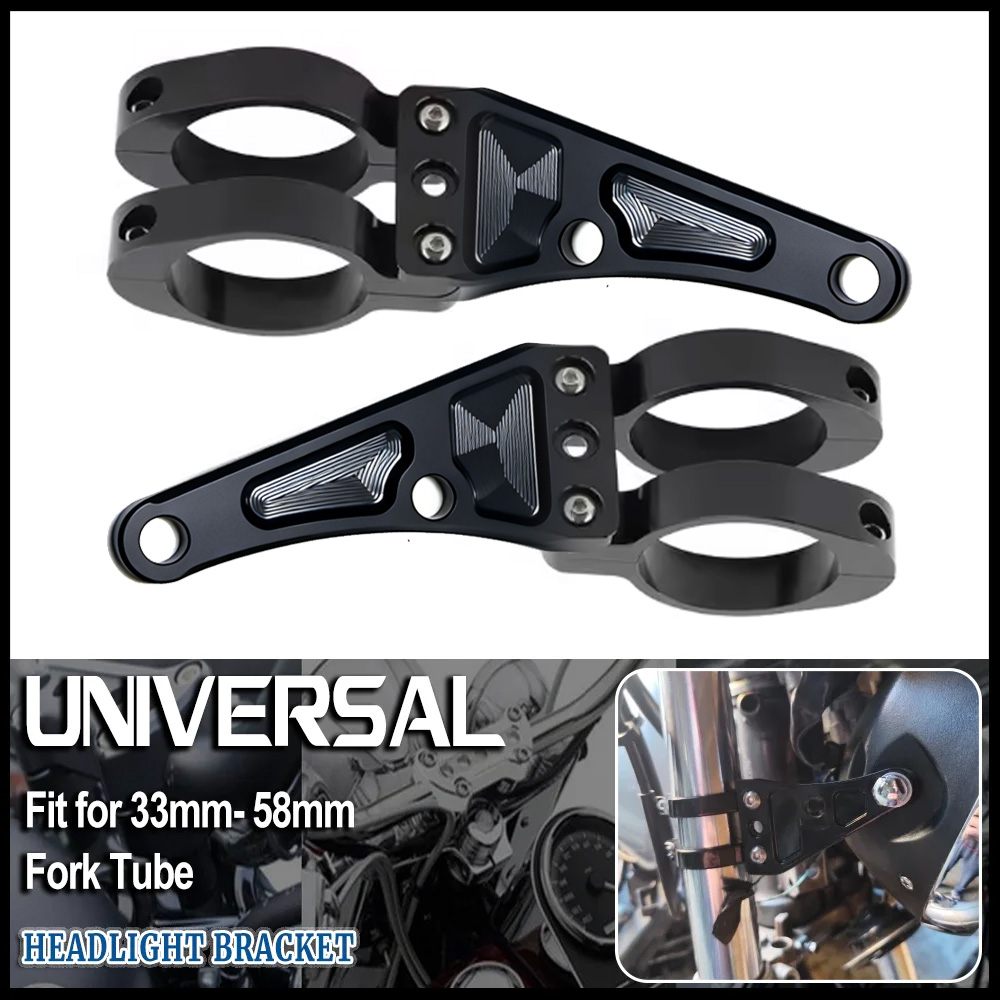 Mountain Biking Derby - Universal 33mm-58mm Headlight Bracket Mount Clamps