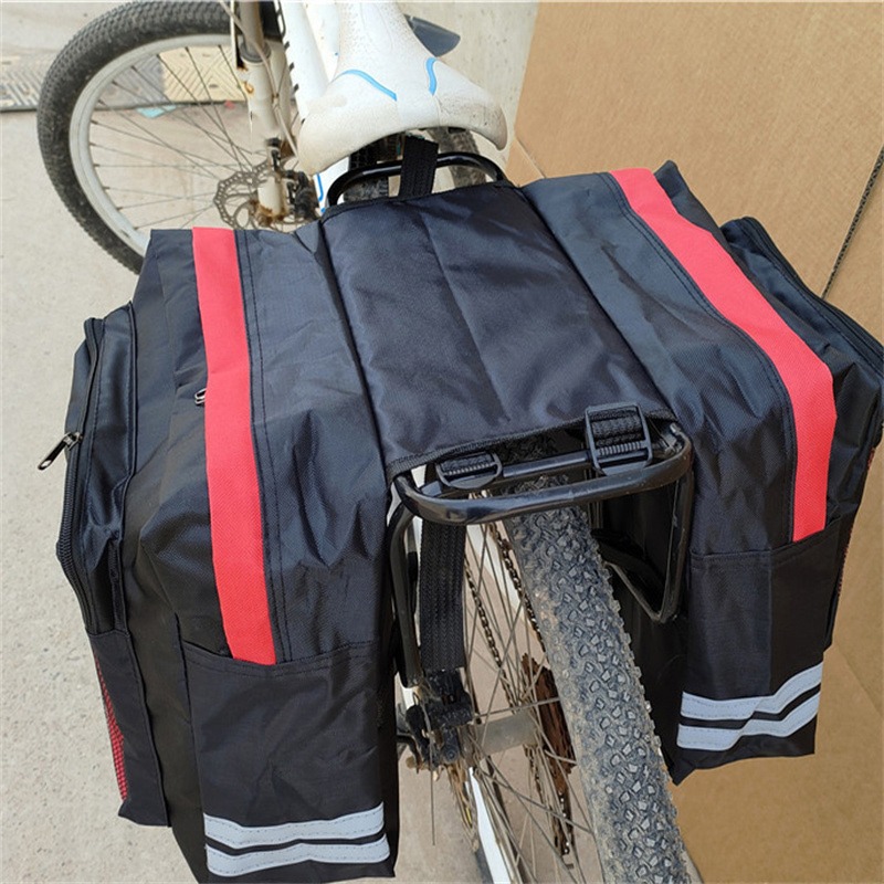 Mountain Biking Fanny Pack - Bike Rear Rack Bag Cycling Double