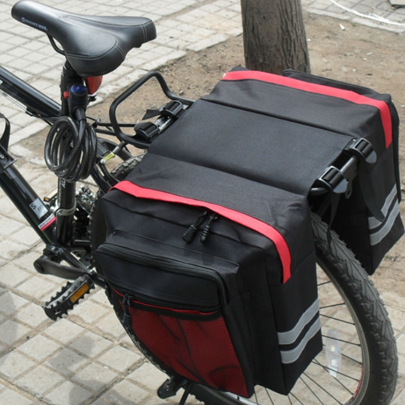 Mountain Biking Fanny Pack - Cycling Double Side Rear Rack Bike