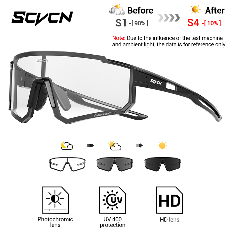 Mountain Biking Sunglasses - SCVCN New Outdoor Photochromic Protective Glasses