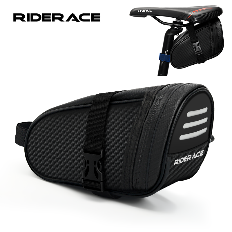 Mountain Biking Fanny Pack - RIDERACE Bicycle Saddle Bag Small Waterproof