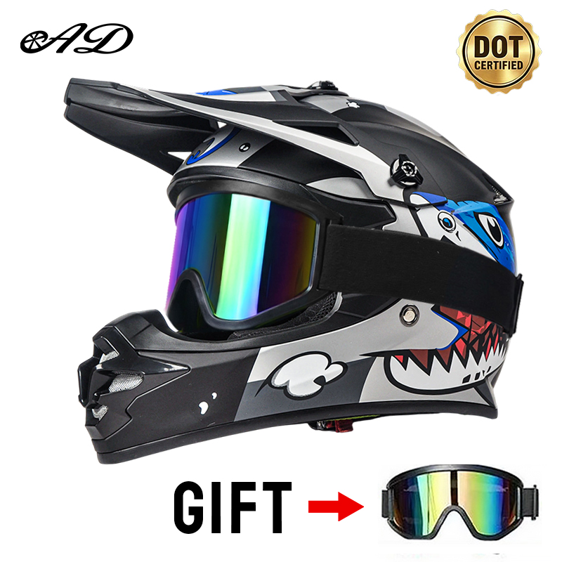 Mountain Biking Helmet Kids - Dot Certified Children's Motorcycle Helmets Suitable