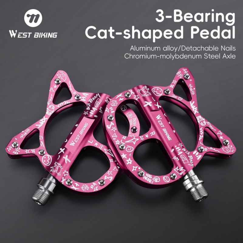 WEST BIKING Bicycle Pedals 3 B - Pedal Platform Flat recension och pris