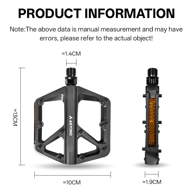 Bicycle Flat Pedals Ultralight - Pedal Platform Flat recension och pris