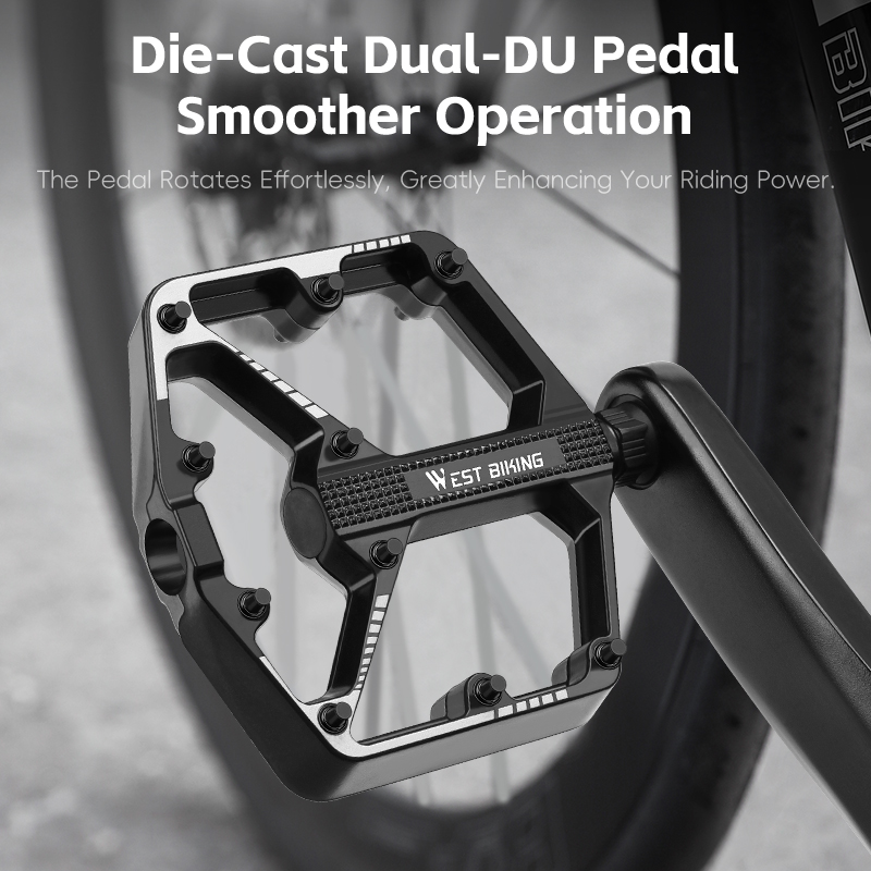 WEST BIKING Die-Cast Dual-DU B - Pedal Platform Flat recension och pris