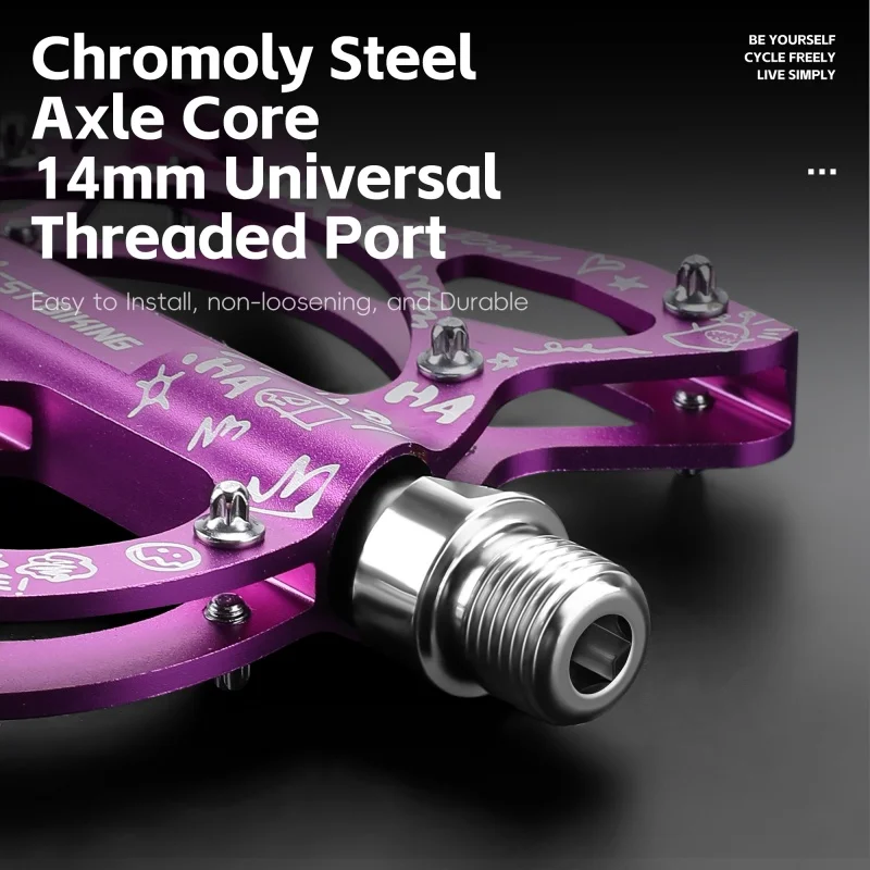 WEST BIKING 3 Bearing MTB Road - Pedal Platform Flat recension och pris