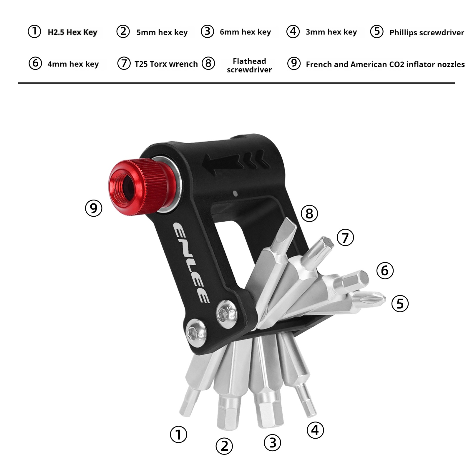 ENLEE Bicycle Repair Tools Por - Mountain Biking Essentials recension och pris