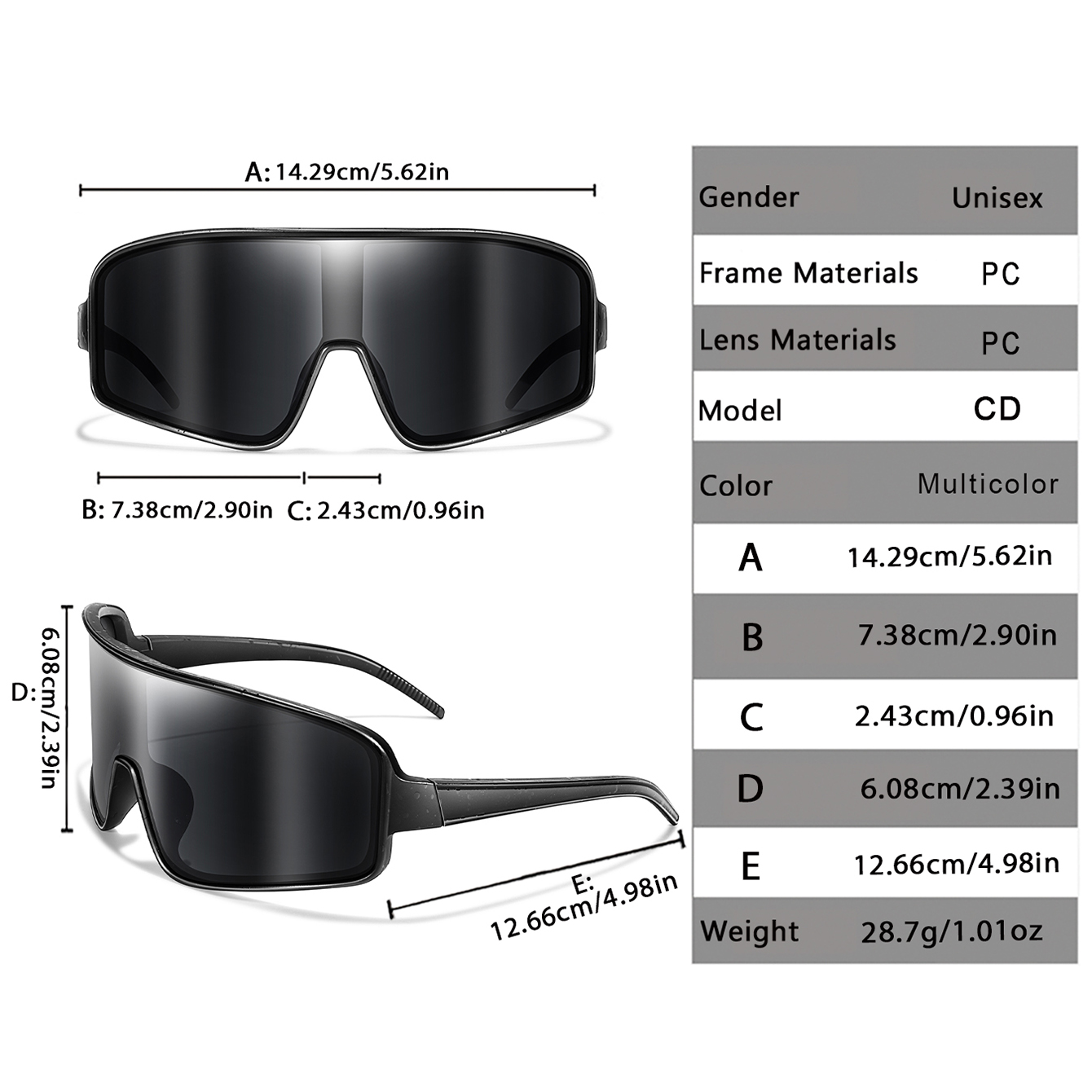 Outdoor Casual Sunglasses Larg - Mountain Biking Sunglasses recension och pris