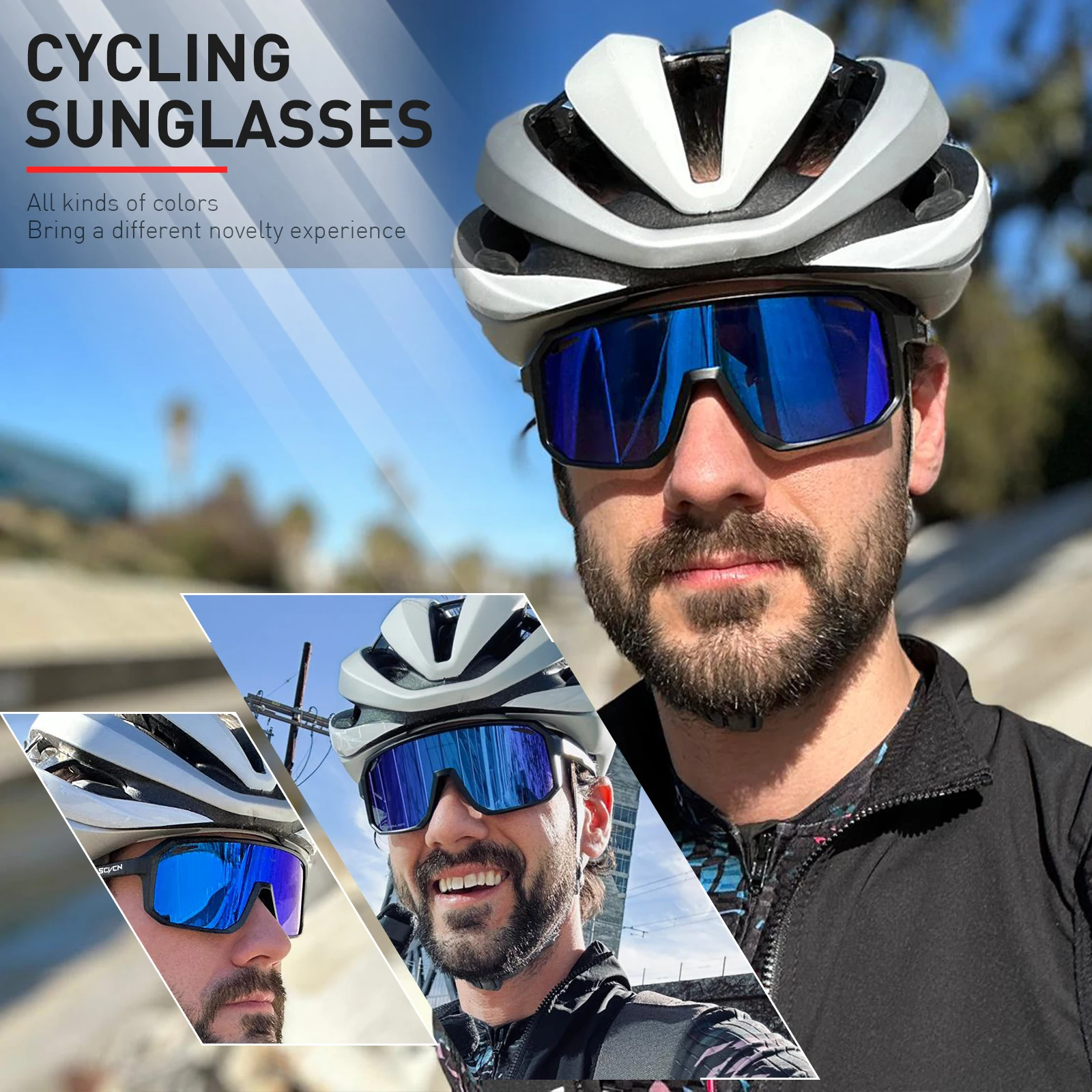 SCVCN New Cycling Sunglasses M - Mountain Biking Sunglasses recension och pris