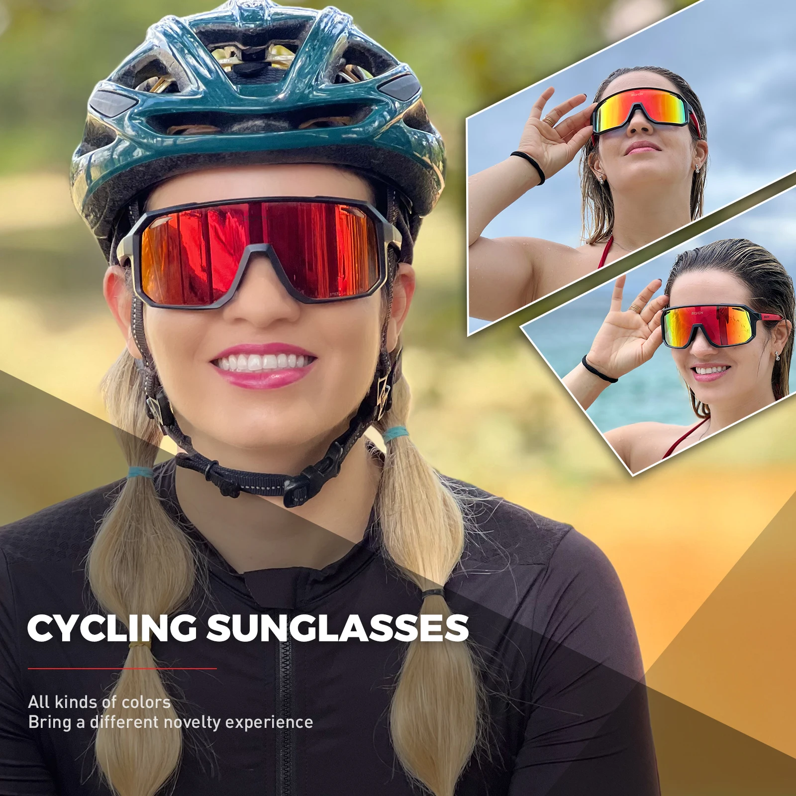 SCVCN New Cycling Sunglasses M - Mountain Biking Sunglasses recension och pris