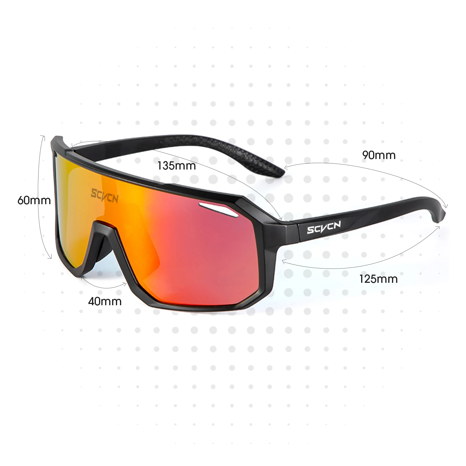 SCVCN New Cycling Sunglasses M - Mountain Biking Sunglasses recension och pris