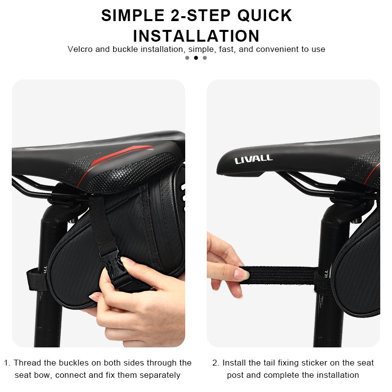 RIDERACE Bicycle Saddle Bag Sm - Mountain Biking Fanny Pack recension och pris