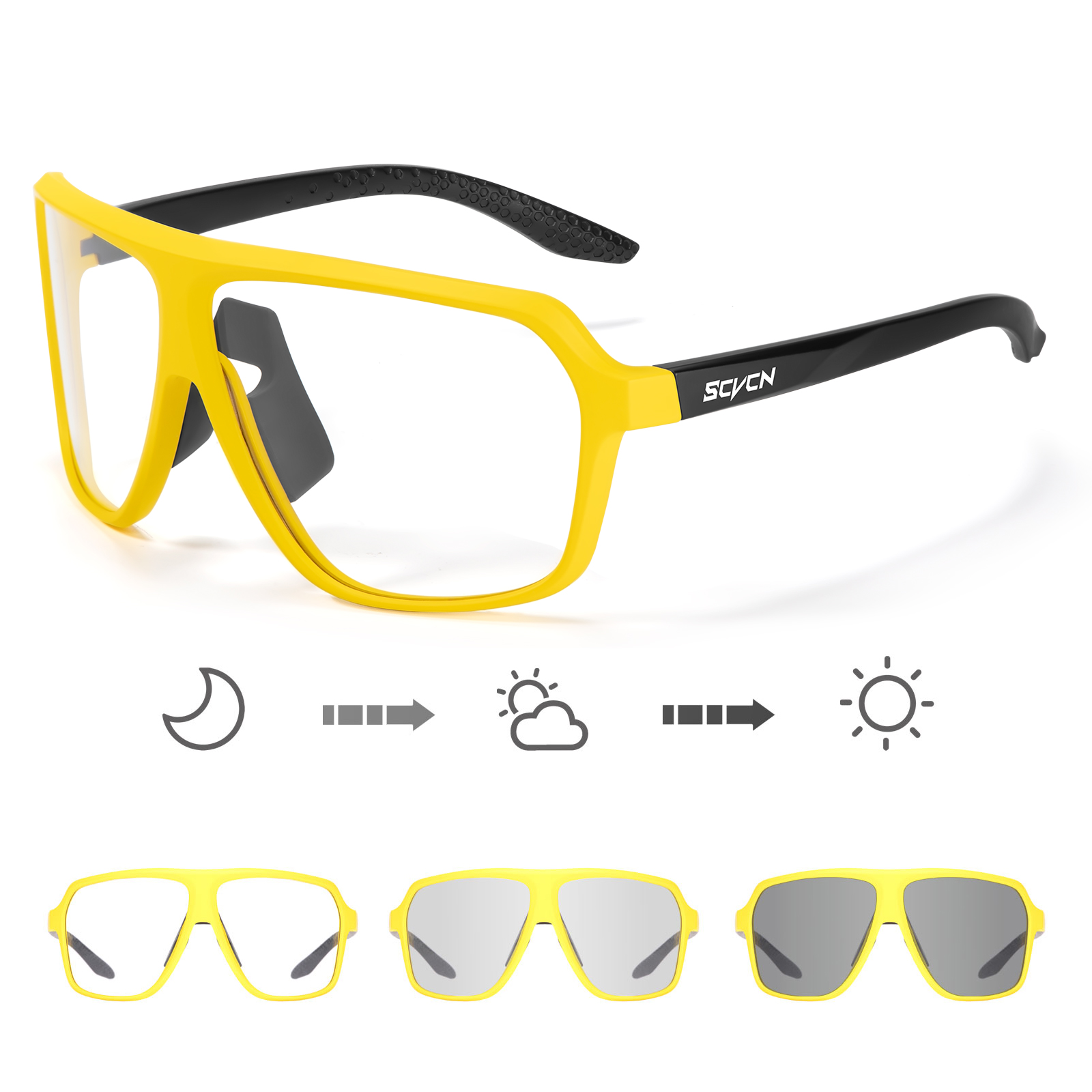 SCVCN Cycling Sunglasses Goggl - Mountain Biking Sunglasses recension och pris