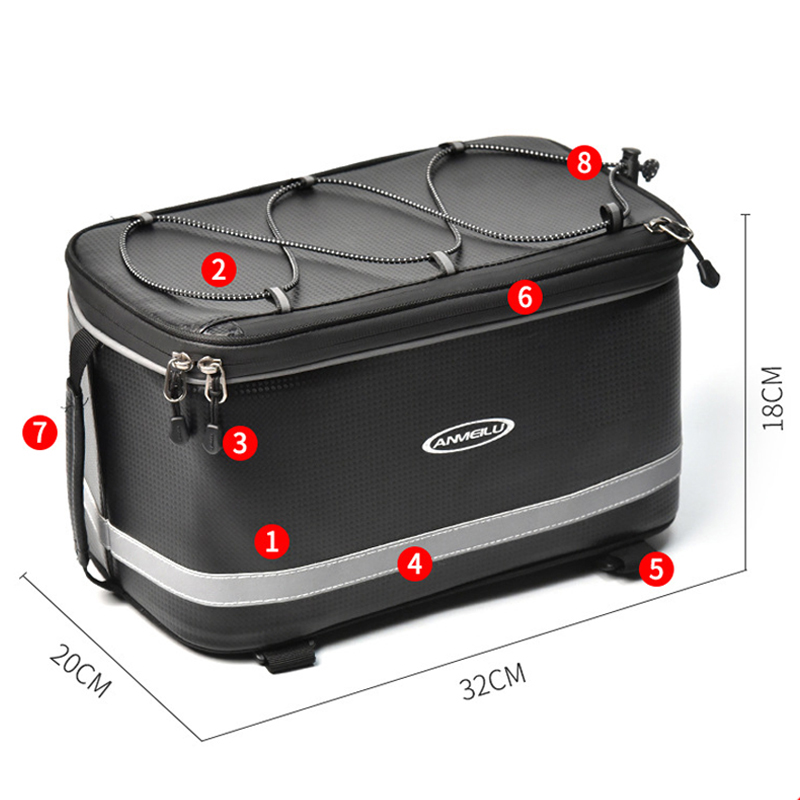 Large Capacity Bicycle Pannier - Mountain Biking Fanny Pack recension och pris